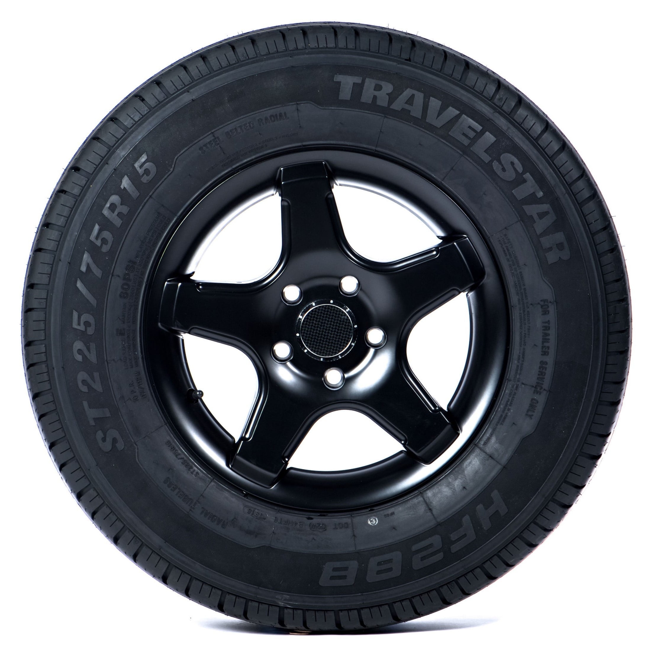 Travelstar HF288 ST225/75R15 10 Ply 117M Load Range E Radial Trailer Tire - ST 225/75/15 225/75R15 (Tire Only)