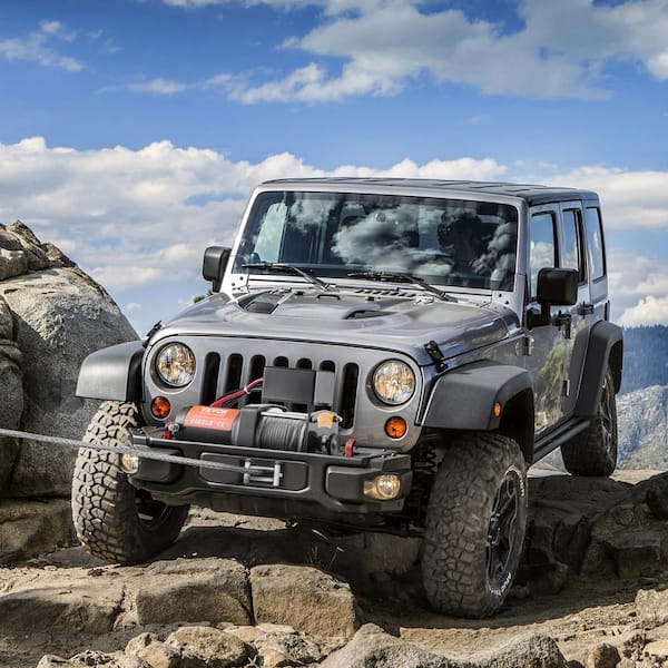 Electric Winch 3000 lbs. Vehicles Winch with 39 ft. Steel Cable and IP55 Waterproof