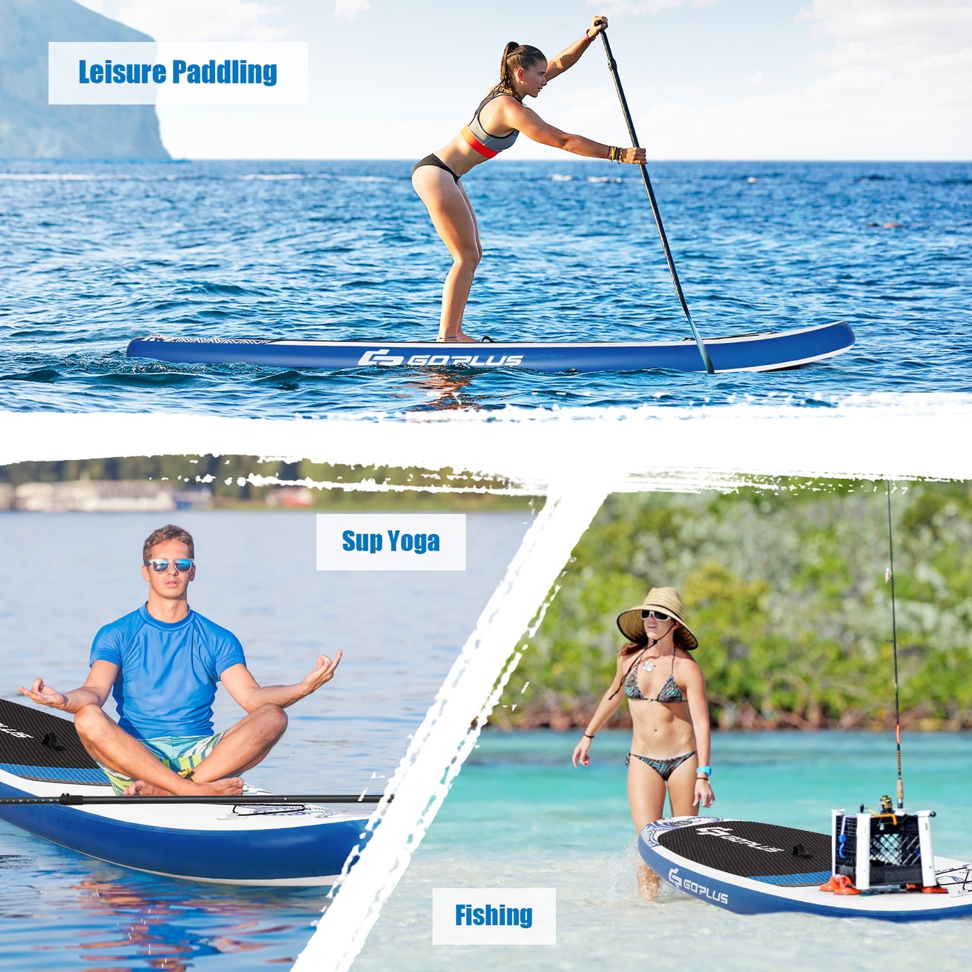 Goplus 10.5’ Inflatable Stand Up Paddle Board 6