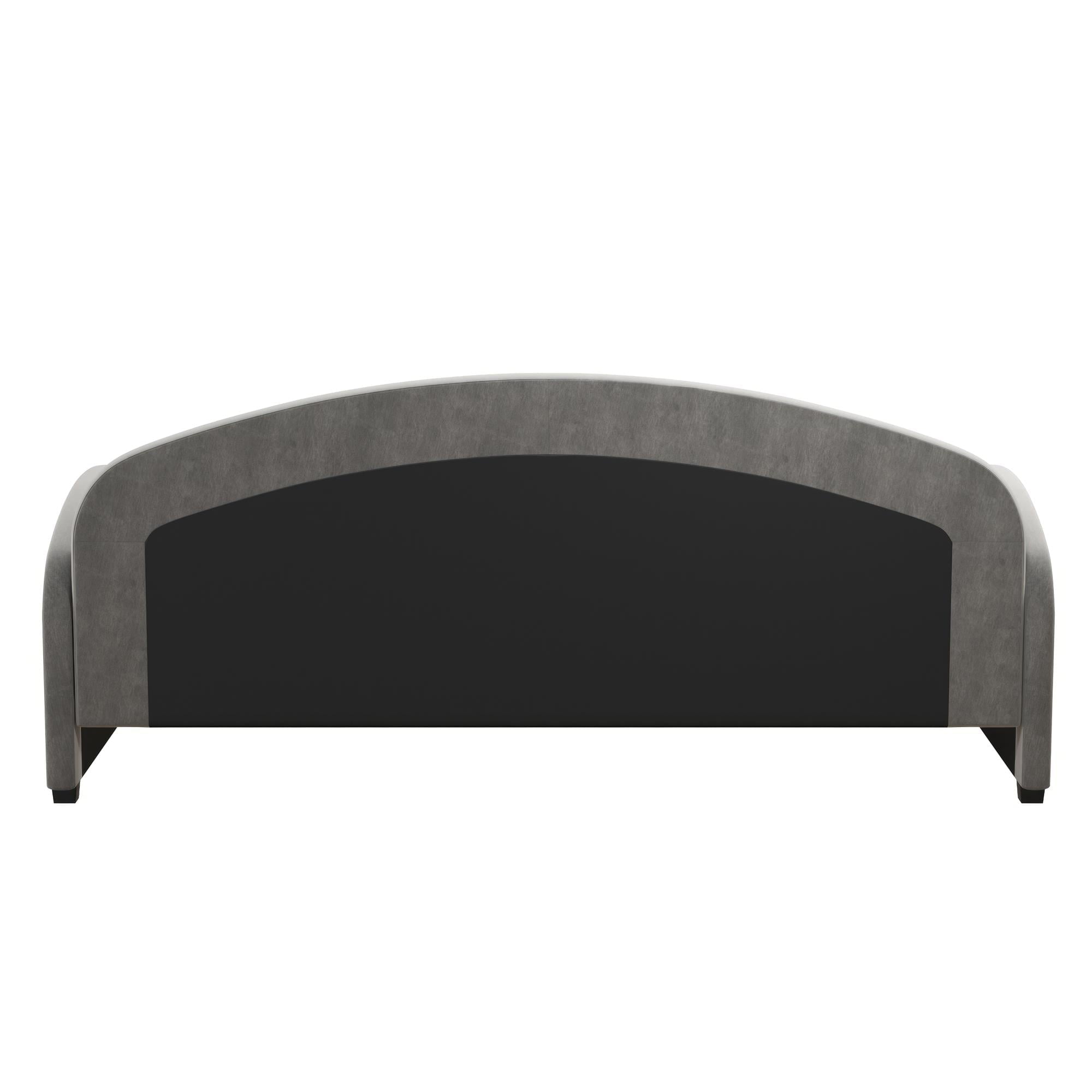 Mr. Kate Moon Upholstered Daybed Frame, Twin, Light Gray Velvet