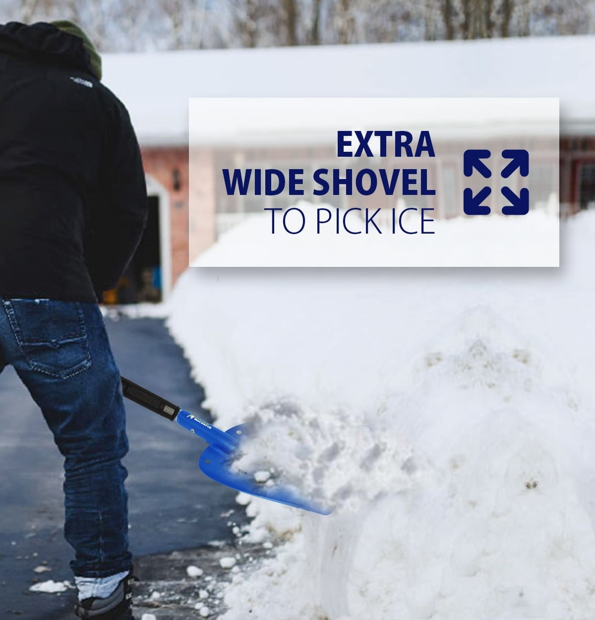 Michelin Ultra-Compact Telescopic Folding Snow Shovel