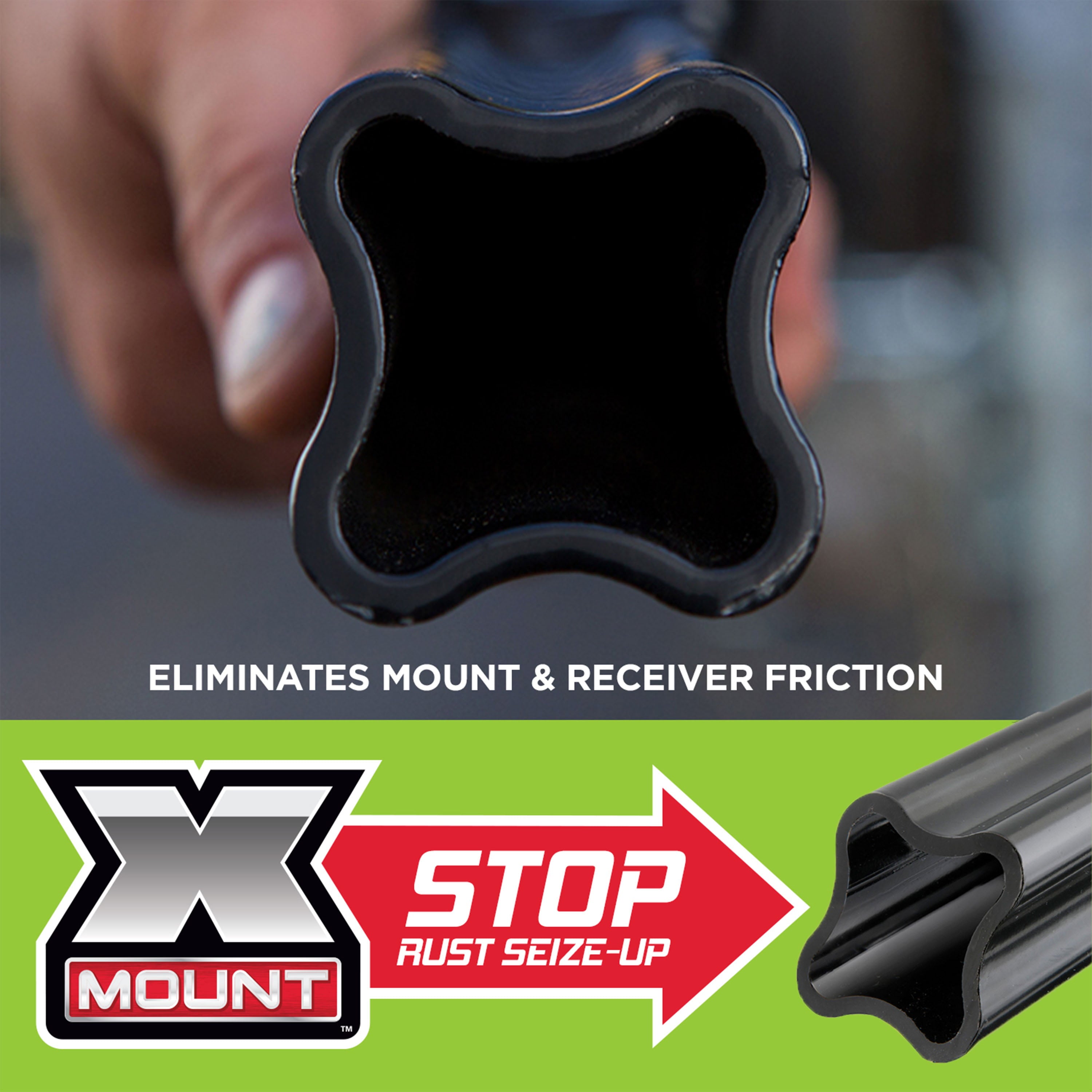 TowSmart Hitch Towing X Mount, Class III, 5.25in Drop, 4in Rise, 1in Shank, 7225, 5000lb, 1 Each