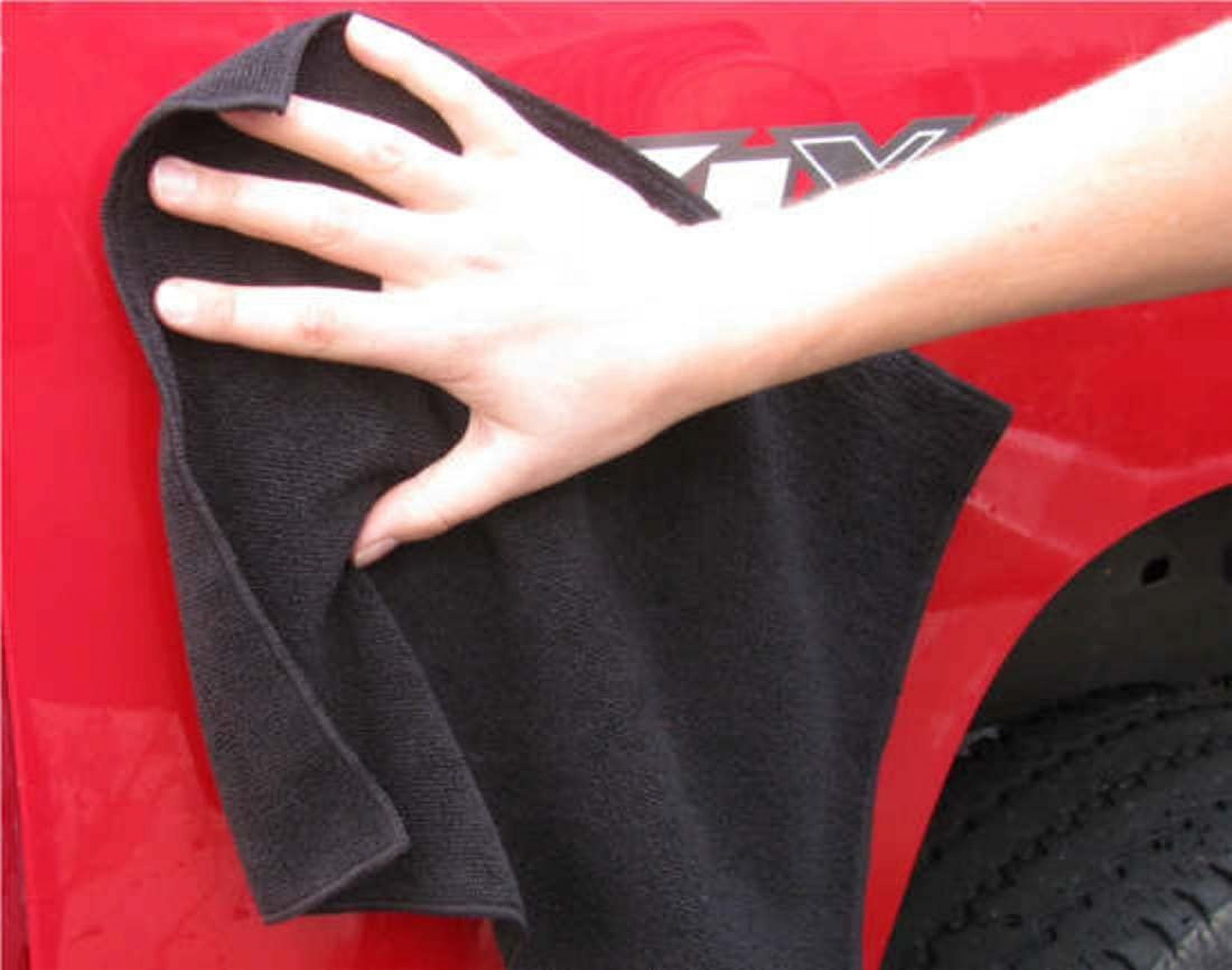 Black Microfiber Towels 16 inch X 16 inch