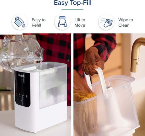 Levoit Smart Cool and Warm Mist Top Fill Humidifier with Aromatherapy, 4.5L