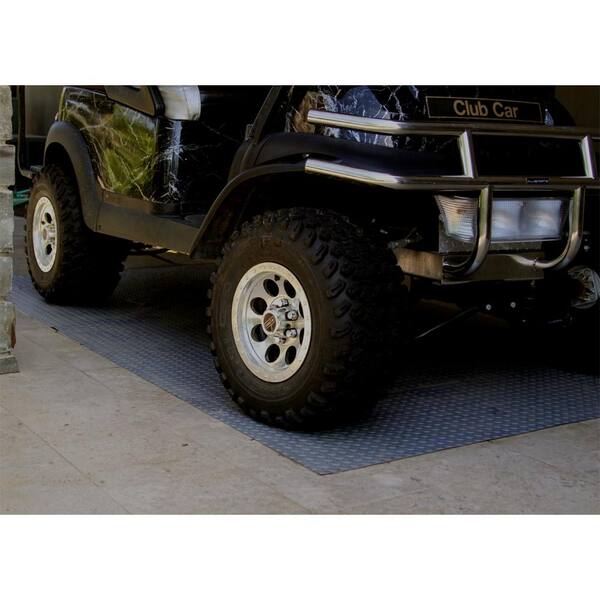 7.5 ft. x 26 ft. Charcoal Textured PVC XXX-Large Car Mat