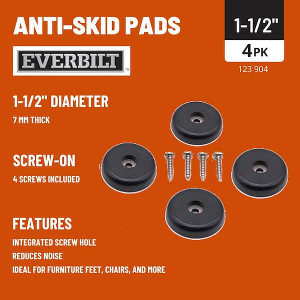 1-1/2 in. Heavy-Duty Anti-Skid Surface Pads (4 per Pack)