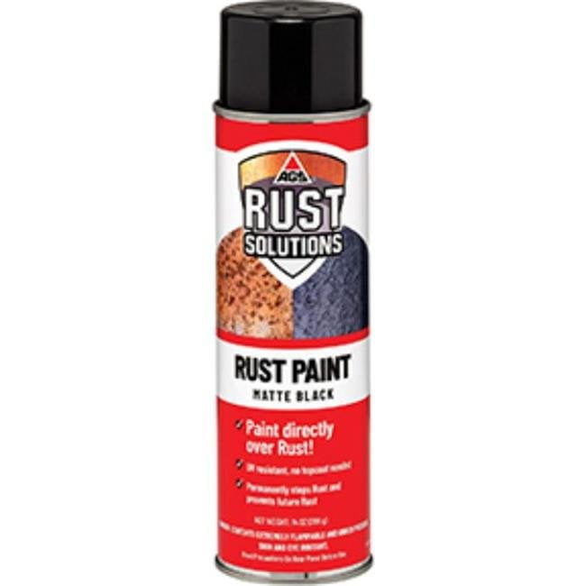 AGS Rust Solutions Matte Black Rust Paint - 14 oz Aerosol