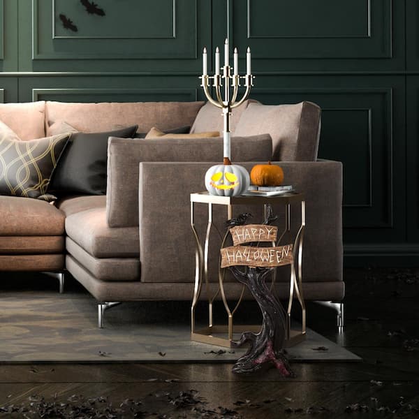 32 in. Halloween Tree with Sign