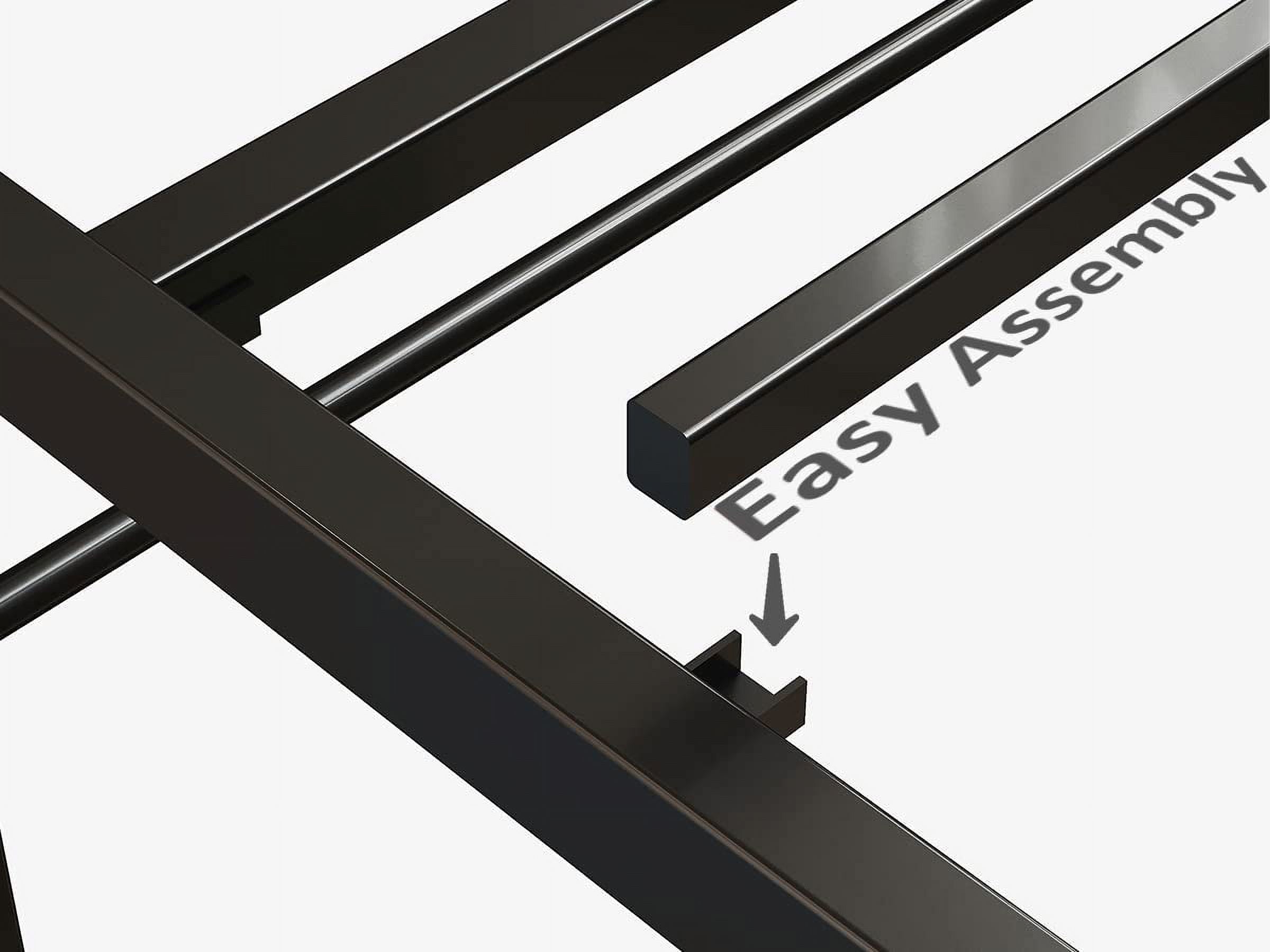 IRONCK Queen Size Bed Frame, Bookcase Headboard with Charging Station, Platform Storage Bed Vintage Brown