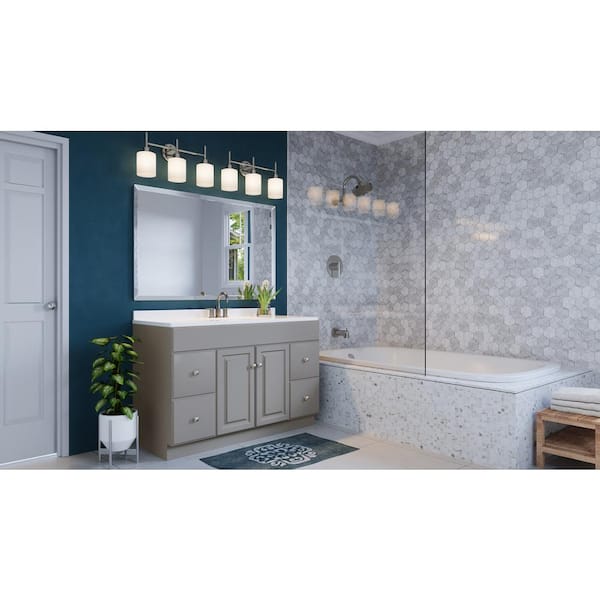 Aubrey 3-Light Satin Nickel Vanity Light