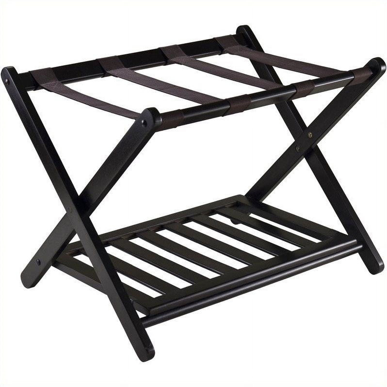 Winsome Wood Reese Luggage Rack with Shelf