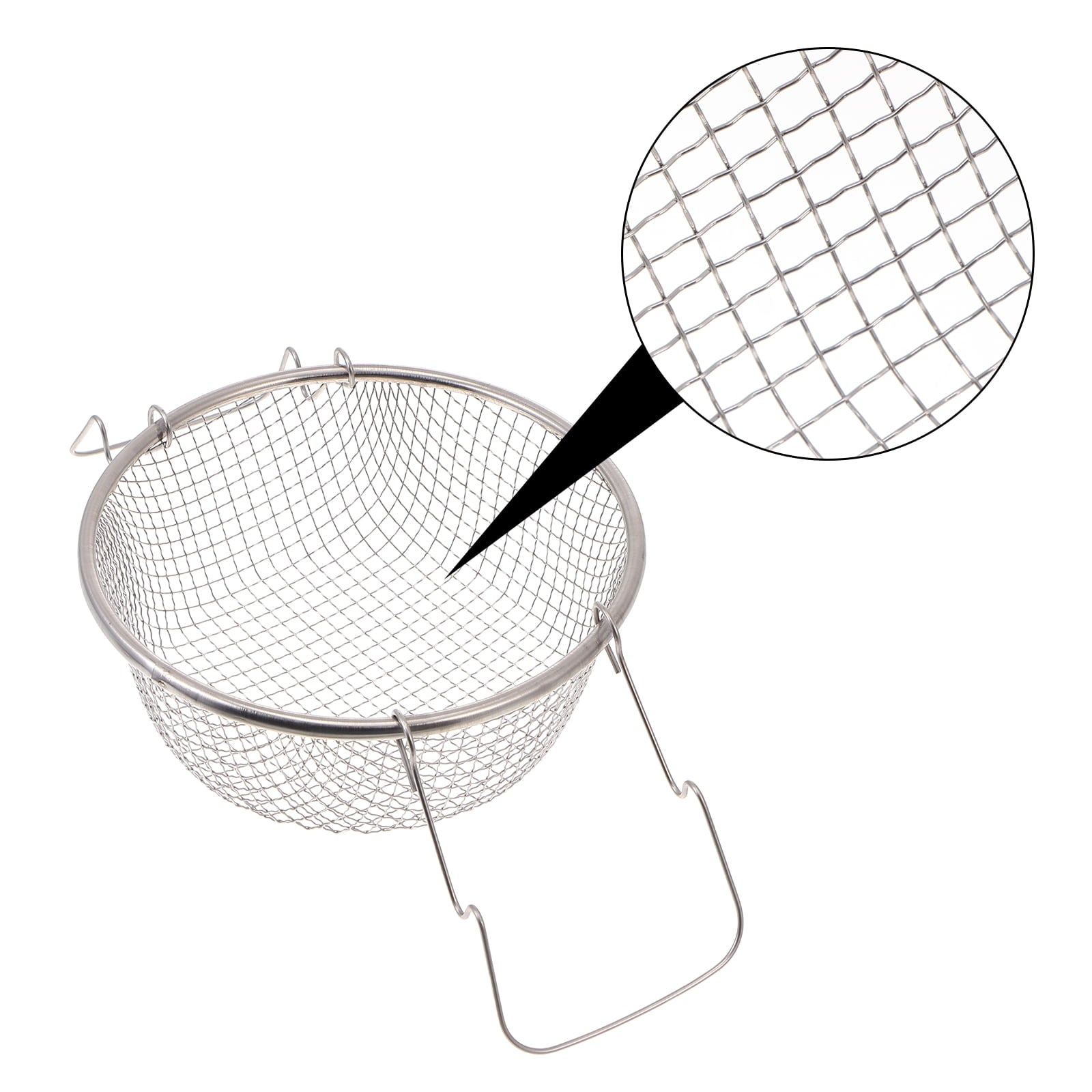 NUOLUX Basket Fryer Frying Deep French Fry Cooking Fried Supply Kitchentool Baskets Round Wire Fries Fish Pot