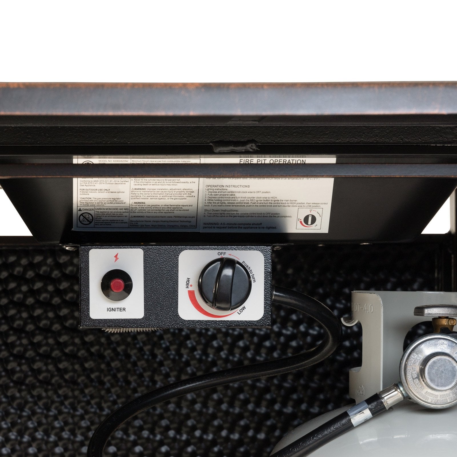 Fire Sense Walkers 44 in. Square Fire Pit