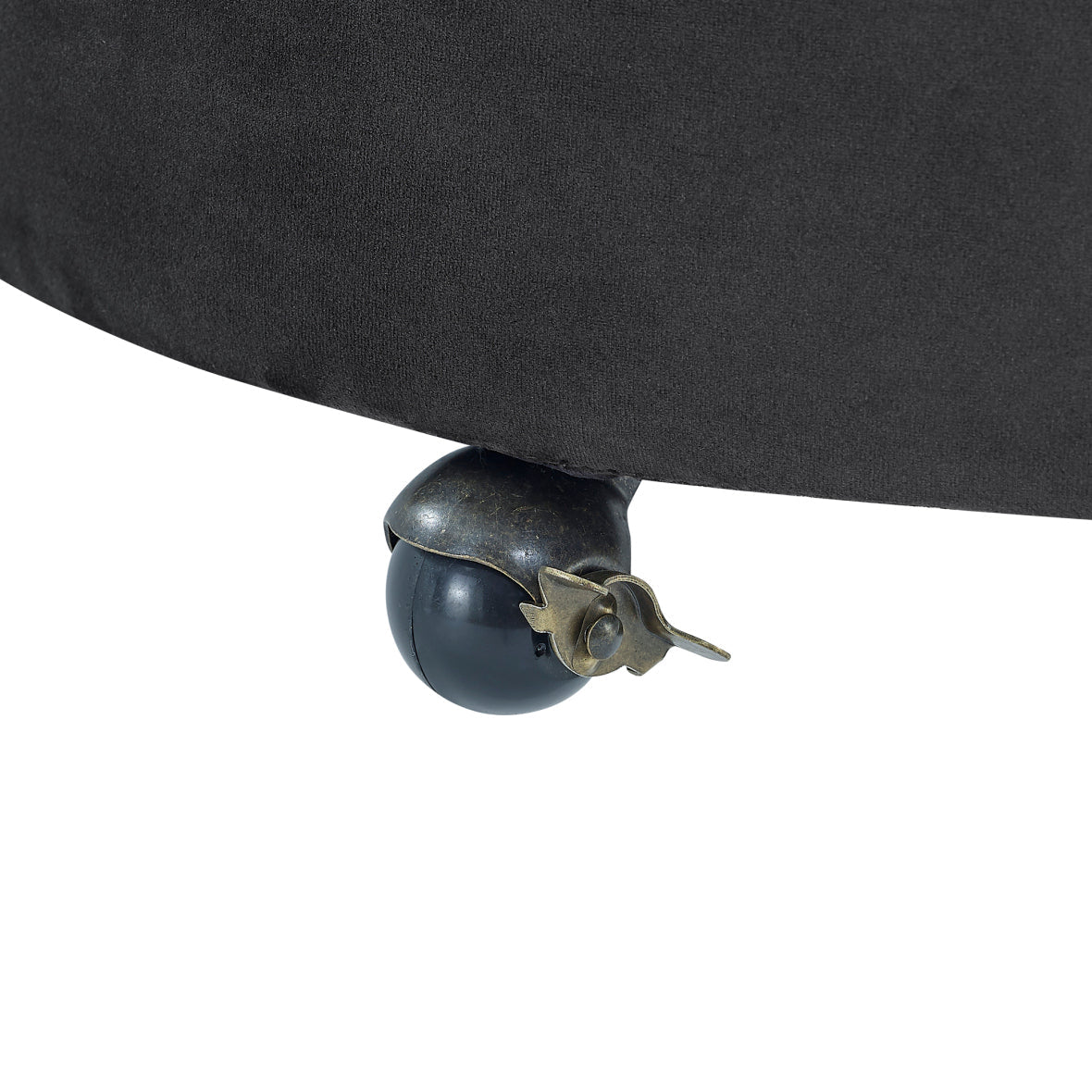 Swivel Barrel Chair, Modern Velvet Upholstered Lounge Chair with Button Tufted Design and Movable Wheels, Round Club Chair with 3 Pillows for Bedroom, Living Room, Lounge, Hotel. Black.