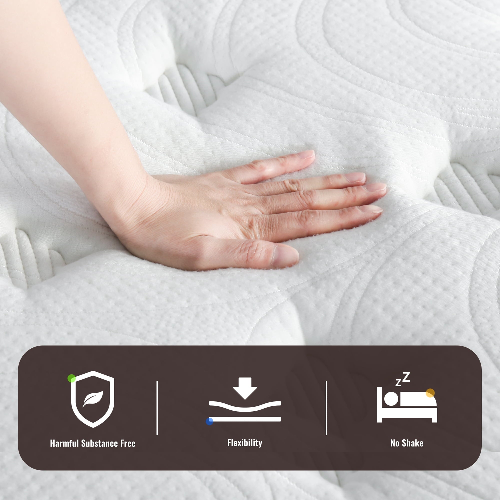 GrandRest 10'' Adult Cool Sleeper Hybrid Mattress, Plush, Queen