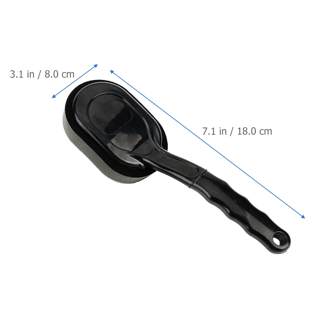 NUOLUX Tire Shine Applicator Tire Dressing Sponge Brush Tire Detail Sponge with Handle