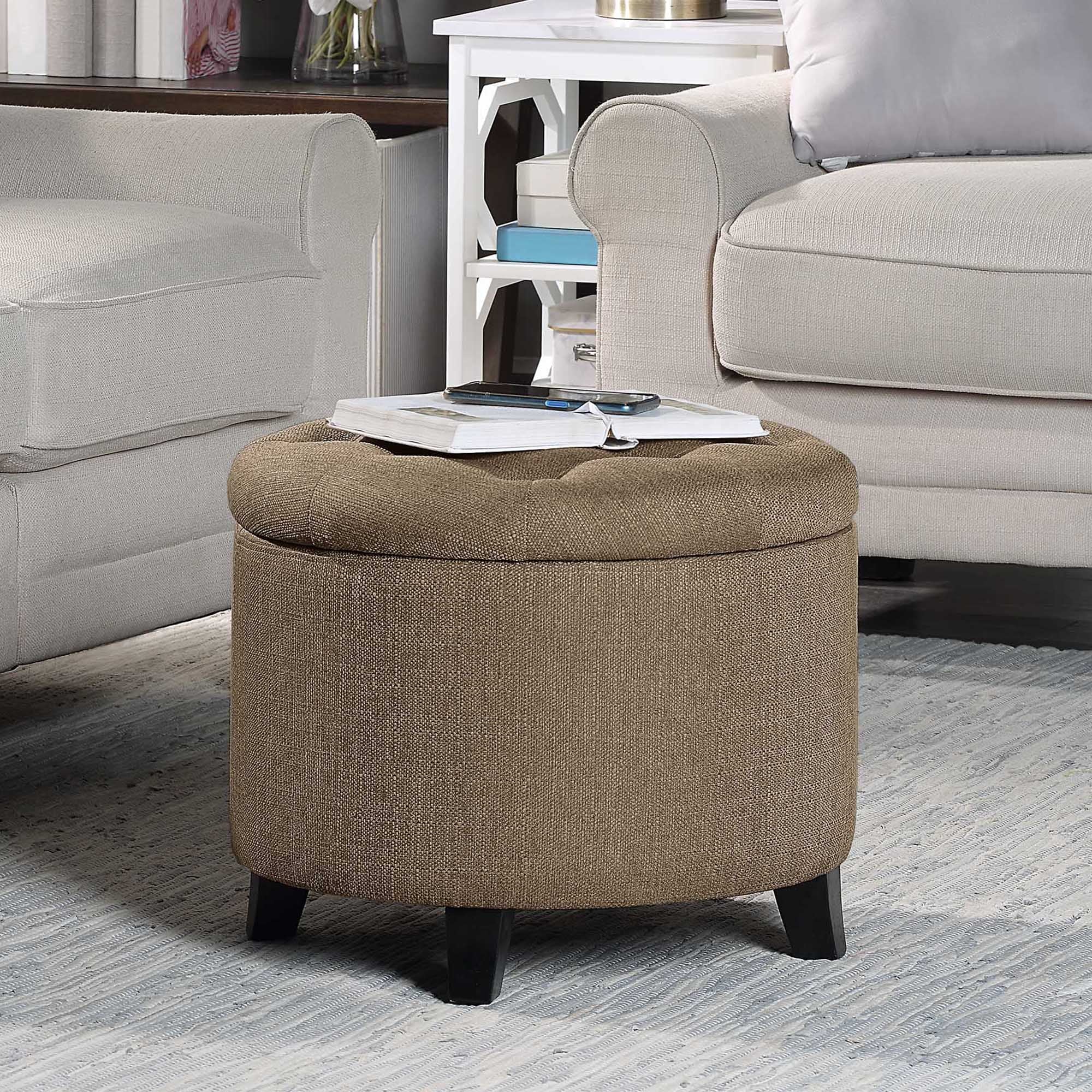 Convenience Concepts Designs4Comfort Round Ottoman