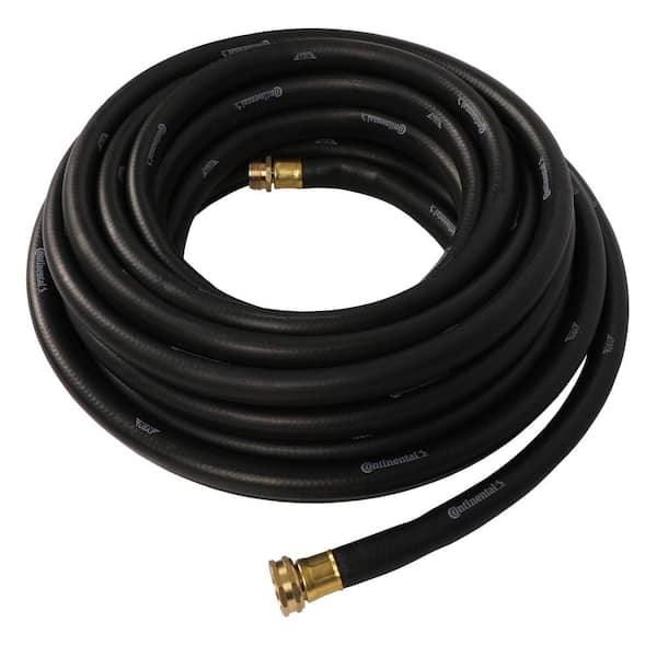 Premium 5/8 in. Dia x 50 ft. Commercial Grade Rubber Black Water Hose