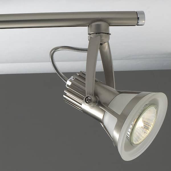 Vortex 22.5 in. 3-Light Satin Nickel Halogen Track Lighting Kit