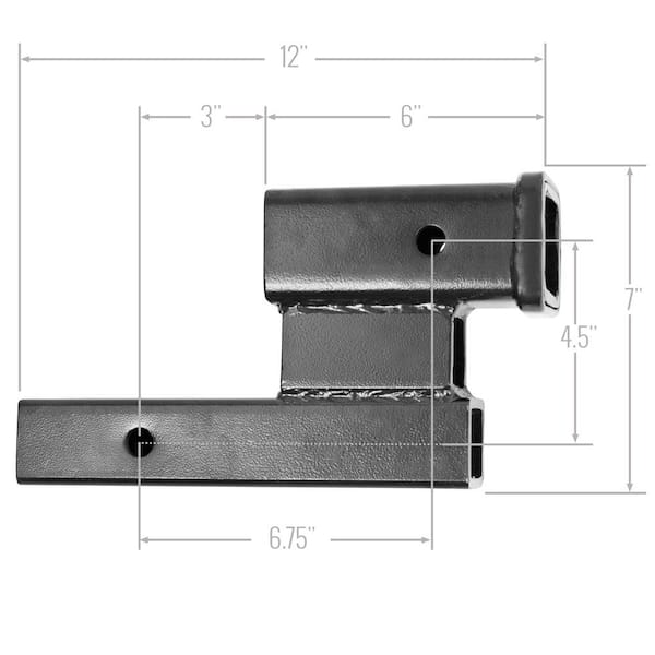 Rise or Drop Class III, IV Adapter Extension Hitch