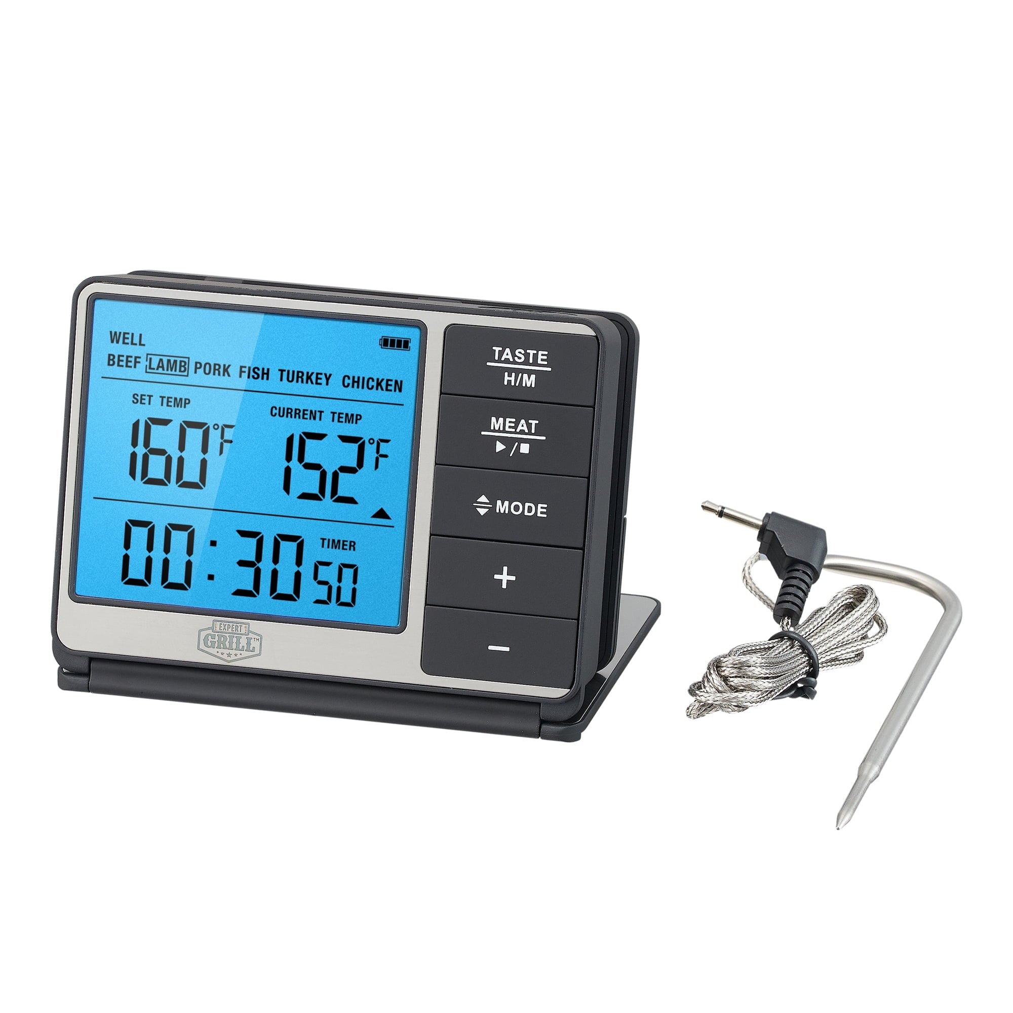 Expert Grill ABS Deluxe Digital BBQ Grilling Meat Thermometer