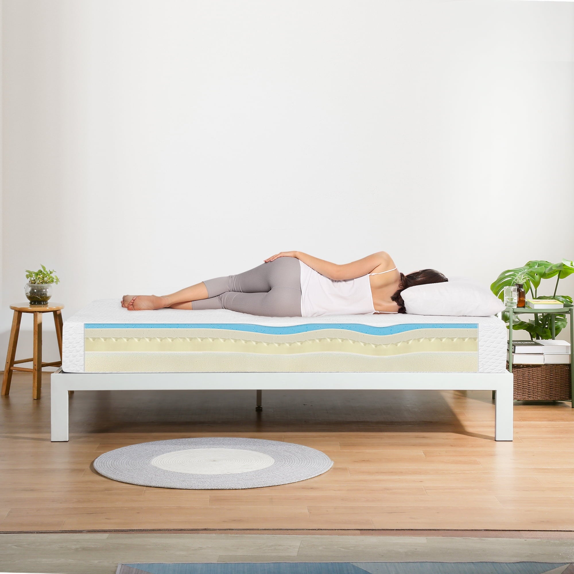 8 Inch True Comfort Gel Mattress, Firm, Twin