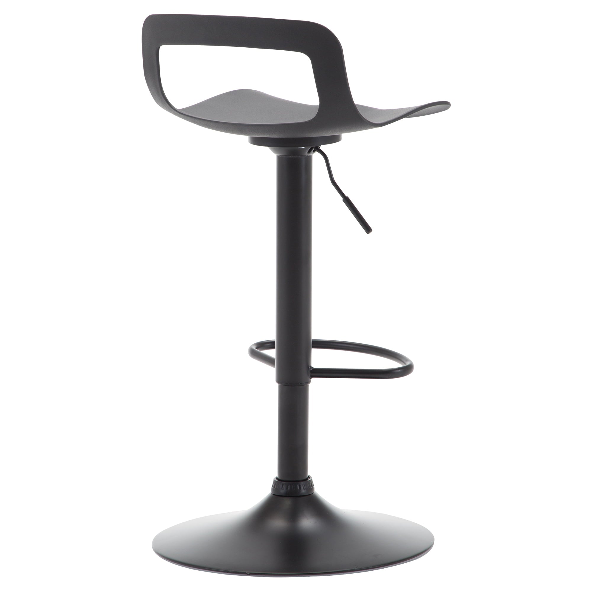 Swivel Bar Stool Adjustable-Height Barstools Modern Black Bar ChairSet of 2