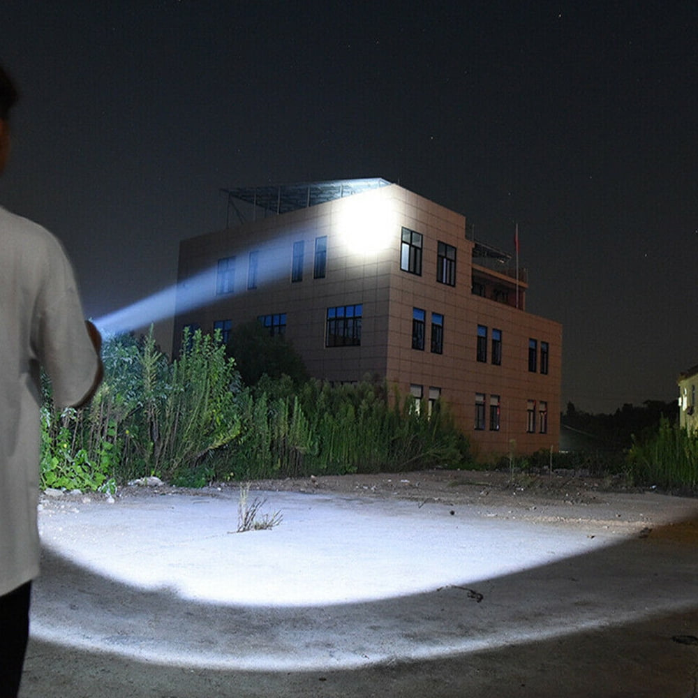 Rechargeable Spotlight, Super Bright 135000 Lumen LED Flashlight Handheld spotlight Long Lasting Large Flashlight Searchlight IP65 Waterproof (Side light)