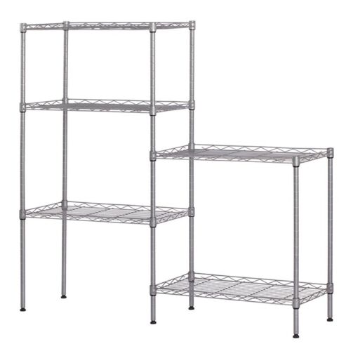 Portable Steel Rack Free Standing Shelving Unit Adjustable Heavy Duty Storage
