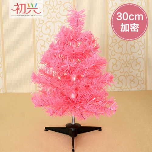 1ft 2ft 3ft Pink Purple Blue Gold Christmas Tree Desktop Mini Christmas Tree