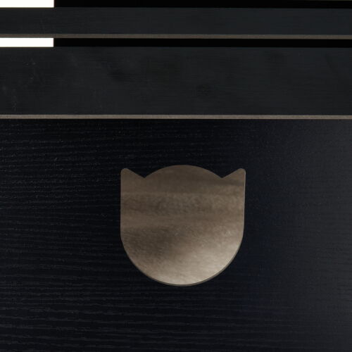 Modern Cat Condo with Sisal Scratching Pad & Washable Mat