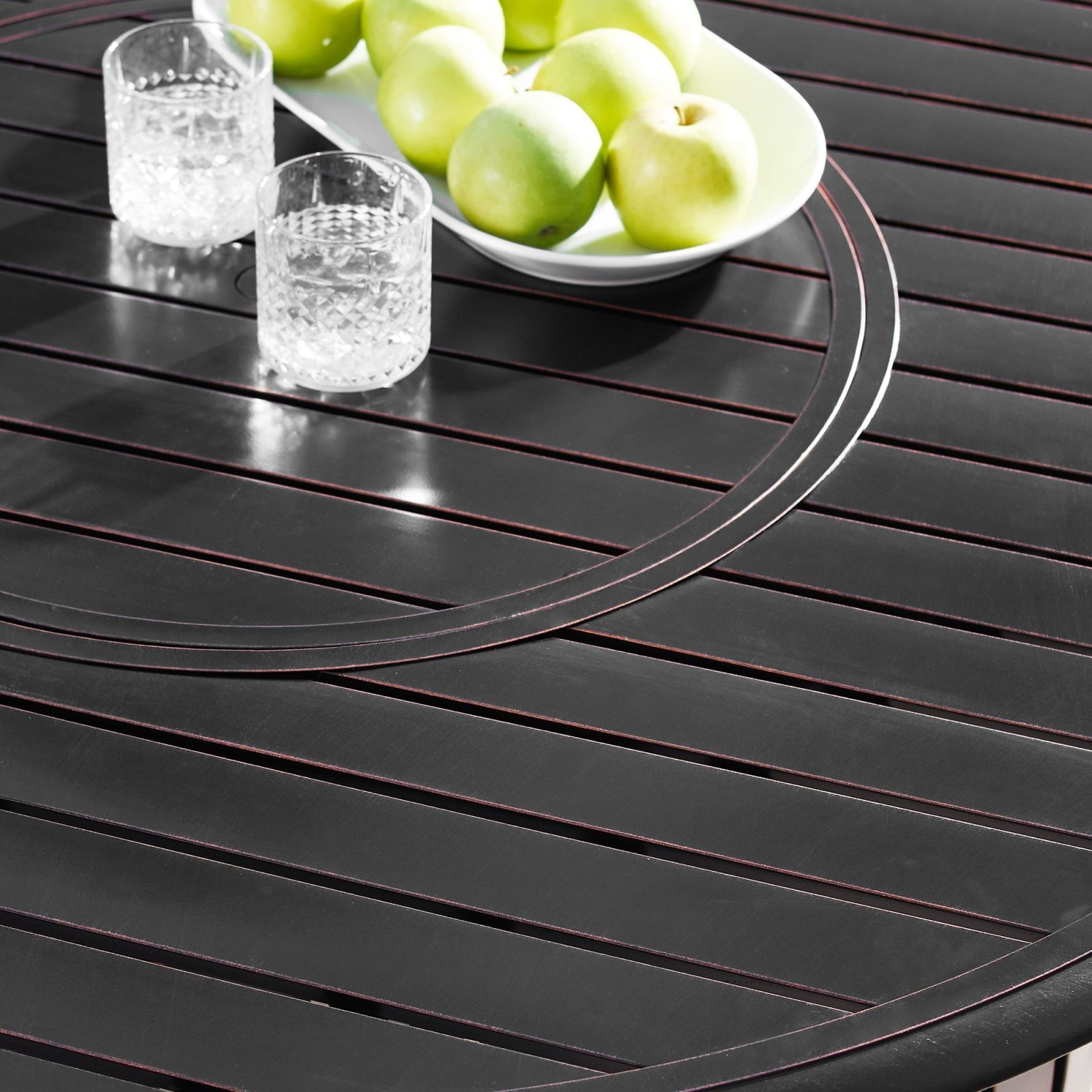 Oakland Living Italy 44 in. Round Propane Fire Pit Table