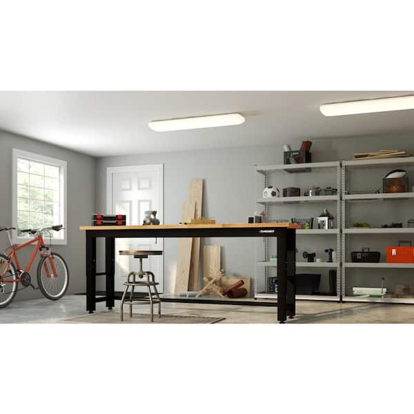 49 in. x 18 in. Rectangular Light Fixture LED Flush Mount High Output 5500 Lumens Stepped Acrylic Lens Kitchen Lighting