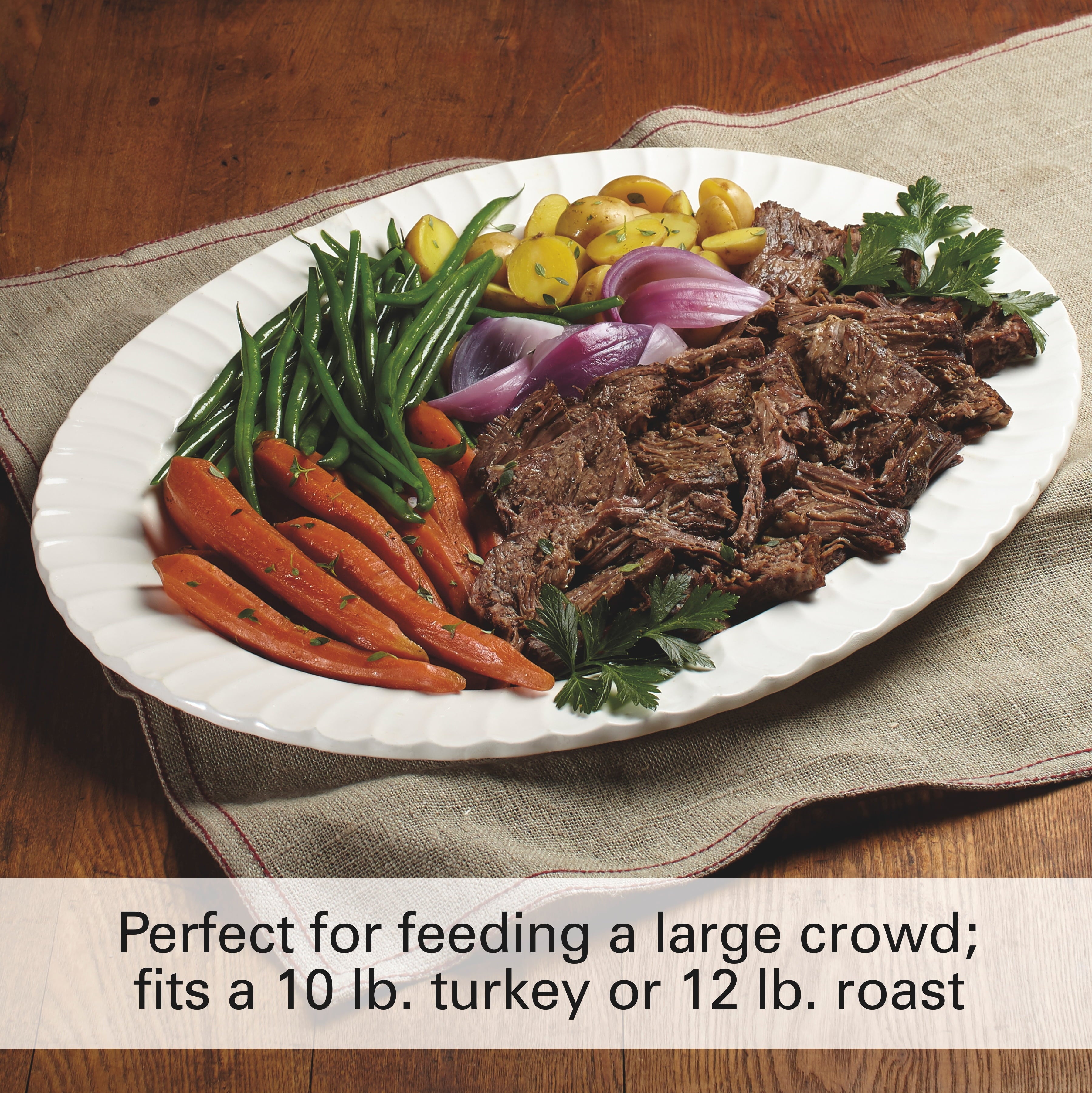 Hamilton Beach Slow Cooker, 10 Quart Capacity, Extra-Large, Removable Crock, Silver, 33190