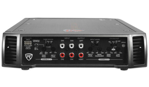 Rockville RXA-F1 1600 Watt Peak/400w RMS 4 Channel Amplifier Car Stereo Amp