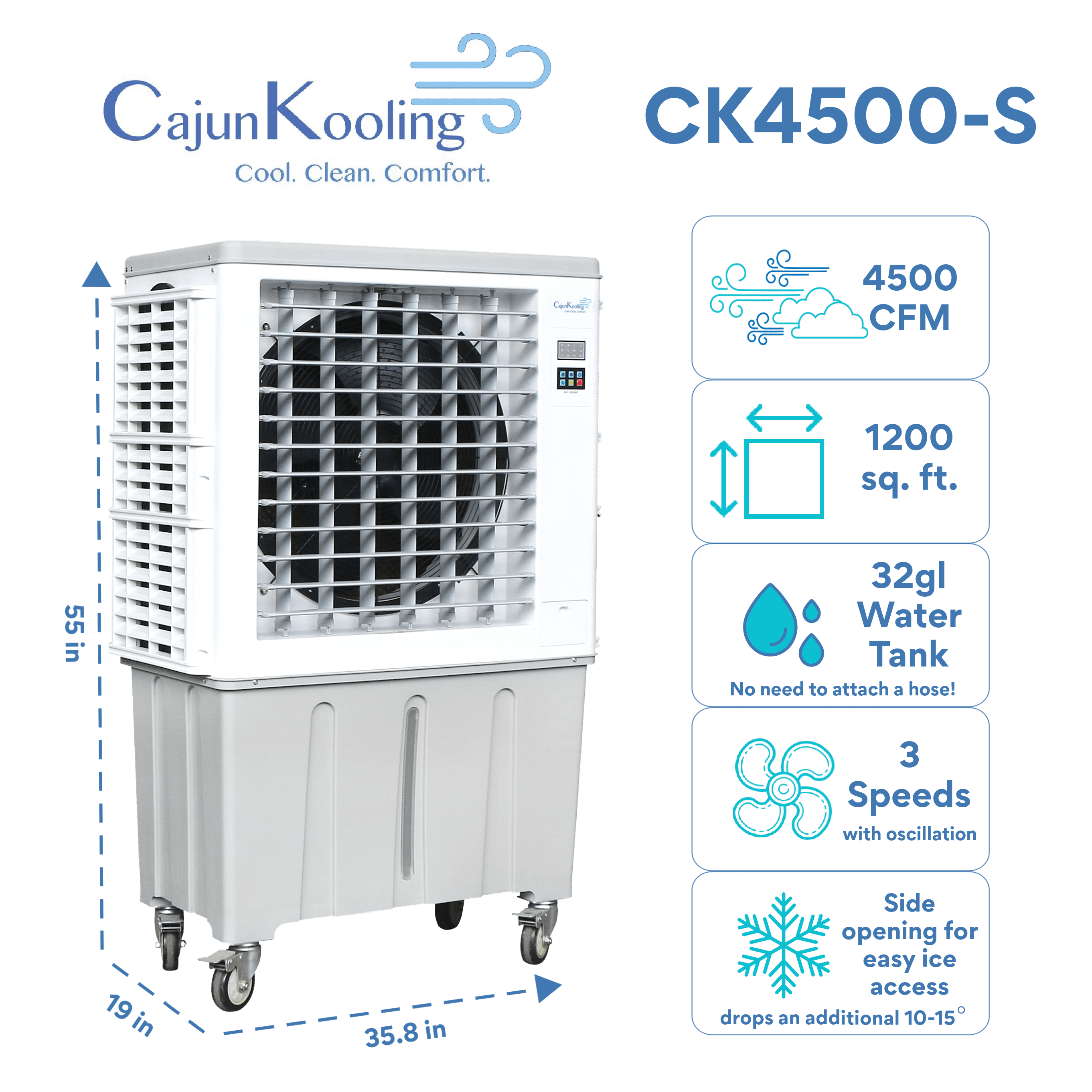 Cajun Kooling CK4500-S Evaporative Air Cooler