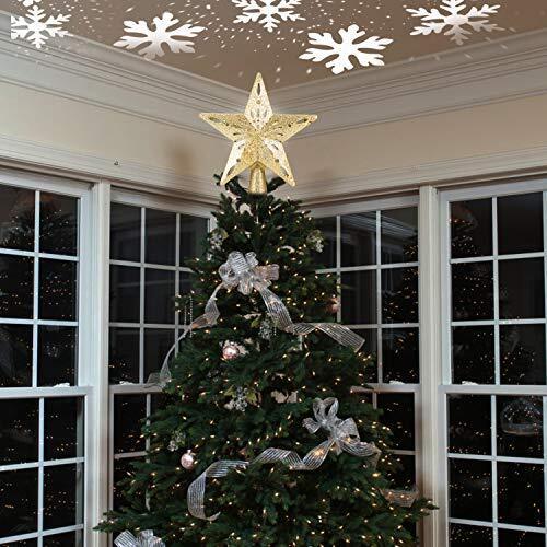 DG-Direct Christmas Tree Topper Lighted Star [Gold],3D Hollow Sparkling Star ...