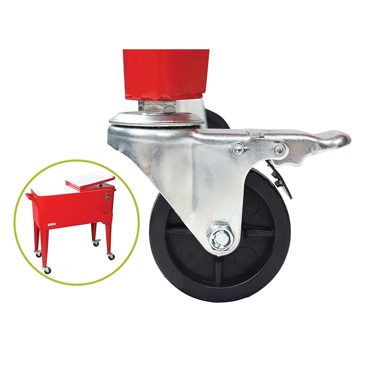 80 qt. Red Chest Cooler with Bottle Opener