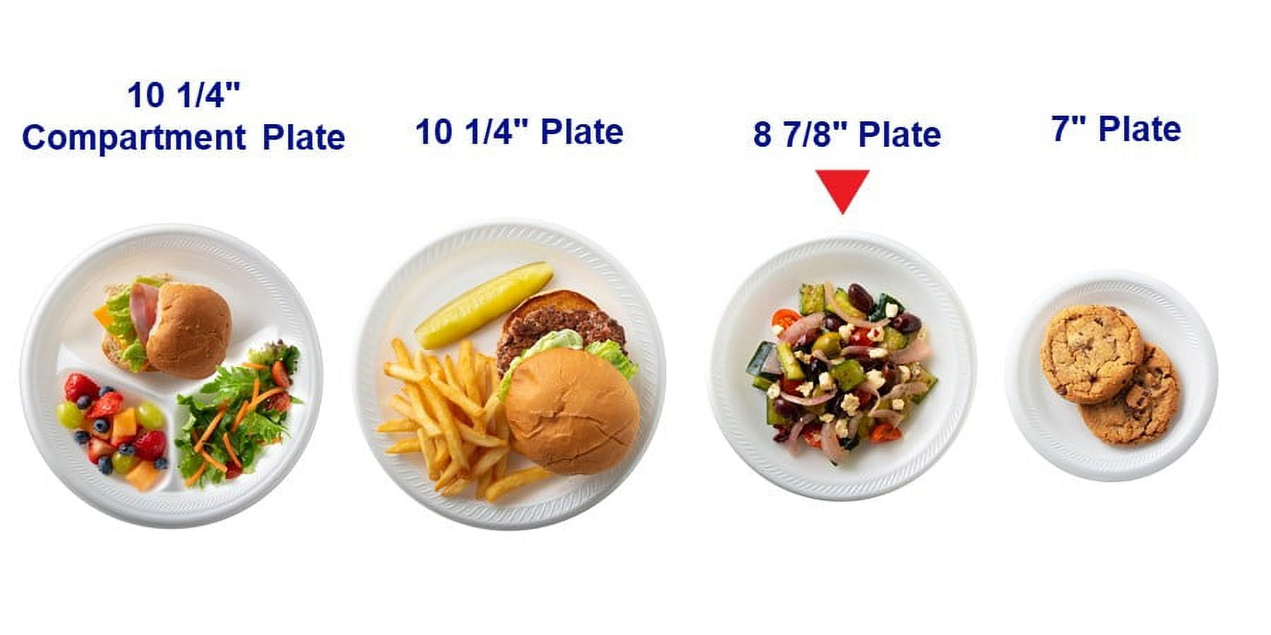 Great Value Everyday Disposable Foam Plates, 9 in, 150 CT