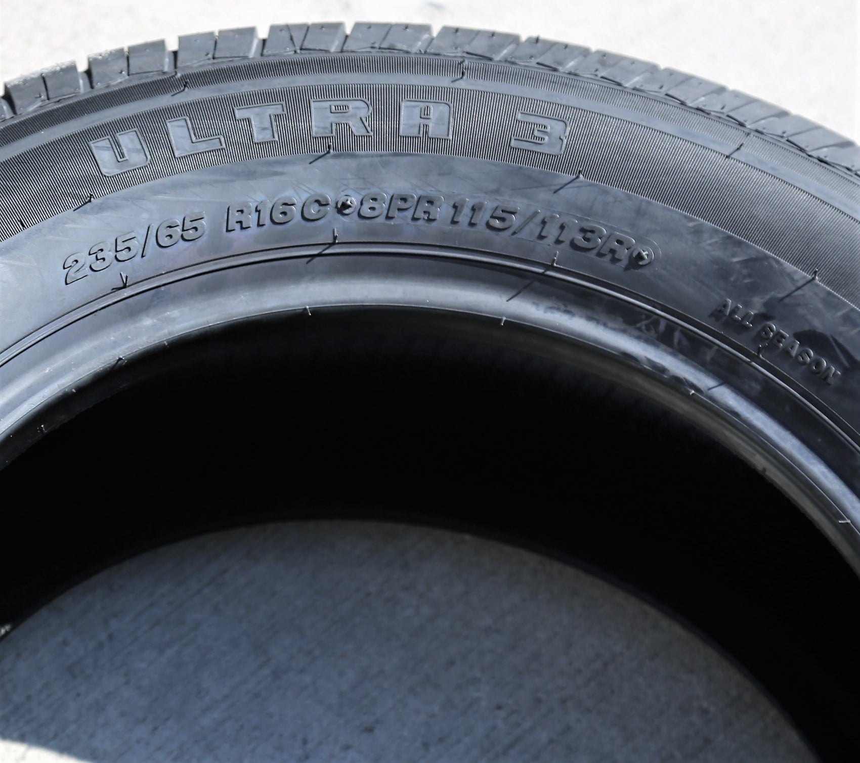 Pair of 2 (TWO) Accelera Ultra 3 235/65R16 Load D (8 Ply) Commercial Tires