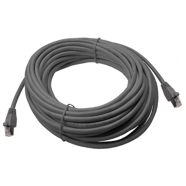 50 ft. Cat6a Snagless Shielded (STP) Network Patch Cable, Gray