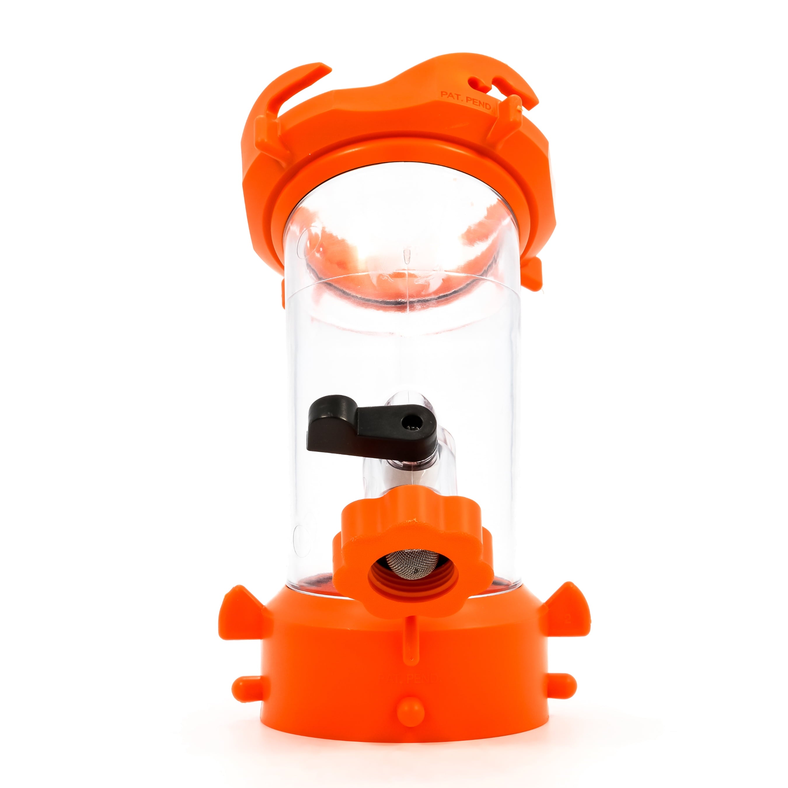 Camco Rhino Blaster RV Tank Rinser | Features a Transparent 45-Degree Angled Elbow to let Water Blast Directly into the Outlet and a Vacuum Breaker to Prevent Backflow into the Water Hose (39082)