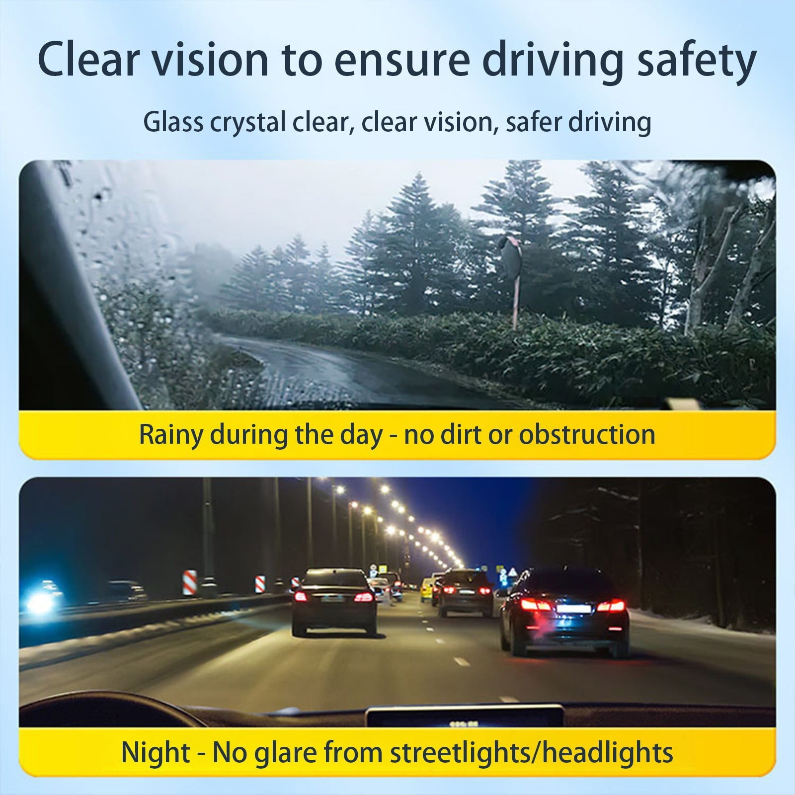 Tiitstoy Automotive Oil Film Cleaning Emulsion Windshield Oil Film Stains Wiper Oil Film Cleaner Yellow