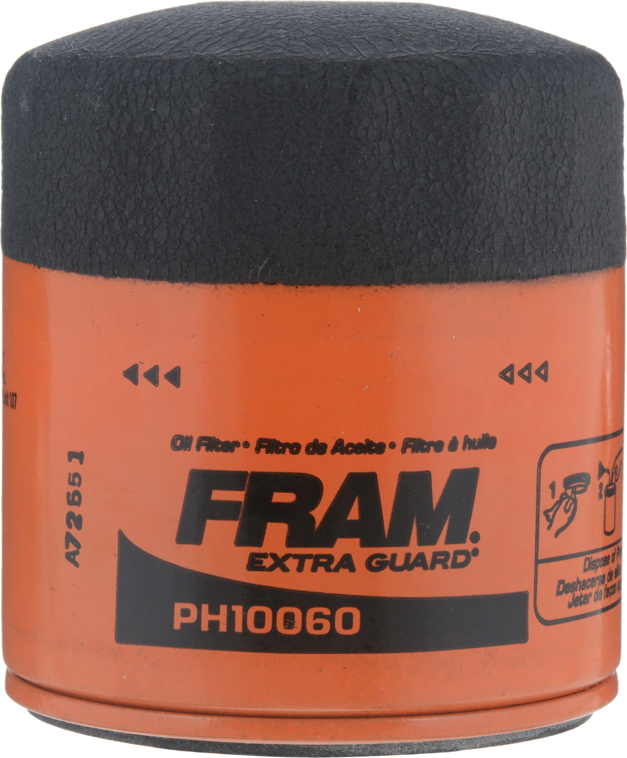 FRAM Extra Guard Oil Filter, PH10060, 10K mile Replacement Oil Filter Fits select: 2013-2023 RAM 1500, 2018 CHEVROLET EQUINOX