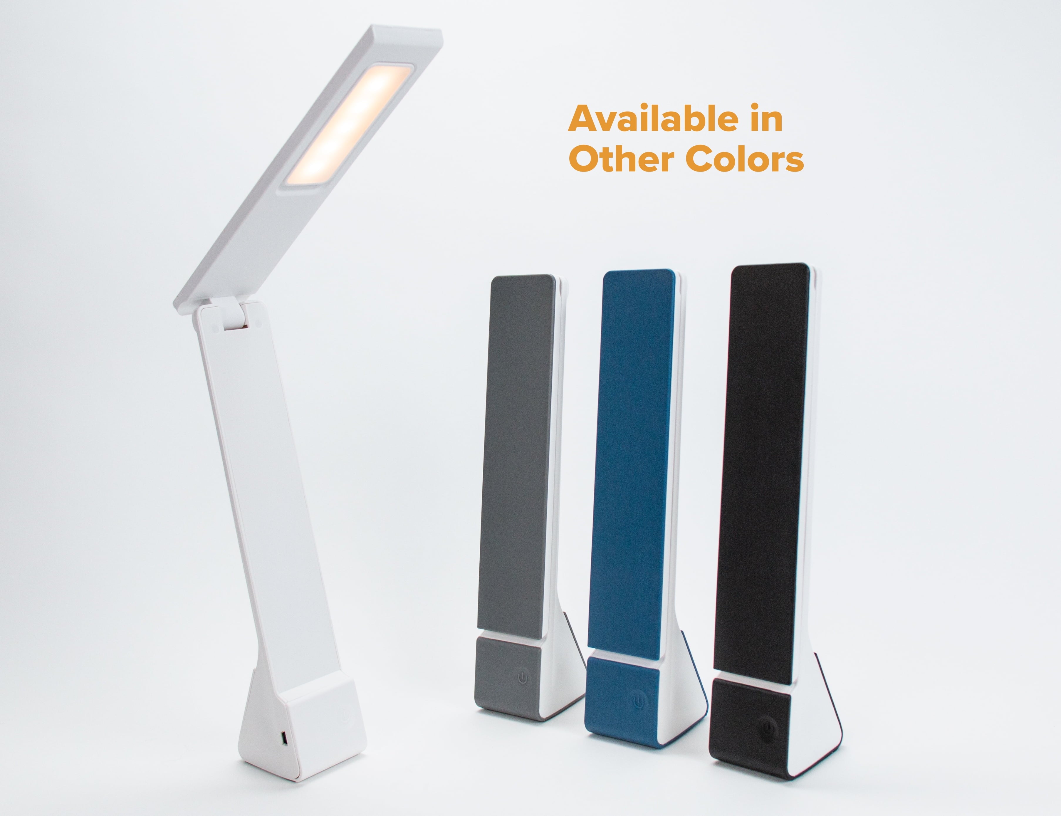 Bostitch Konnect Battery Powered LED Foldable Desk Lamp, Black