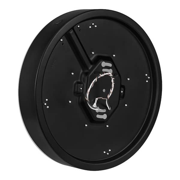 Luis 11 in. Light Matte Black Adjustable CCT Integrated LED Flush Mount