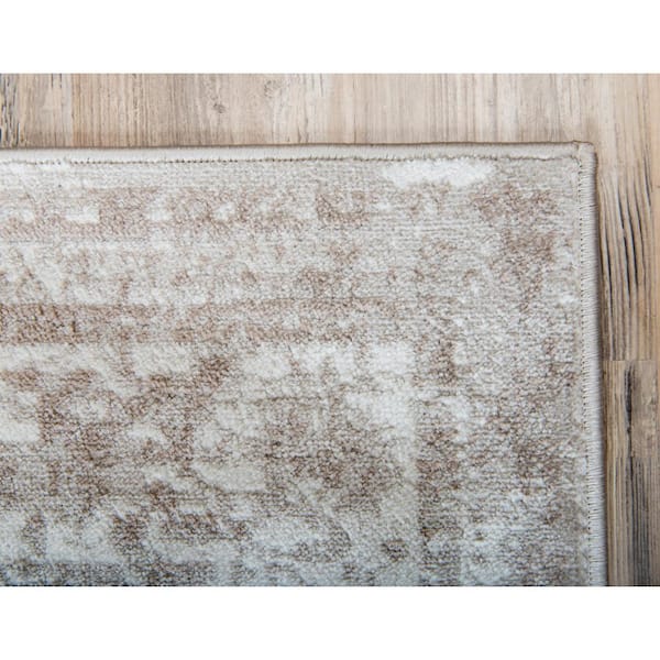 Sofia Salle Garnier Beige 9 ft. x 12 ft. Medallion Area Rug