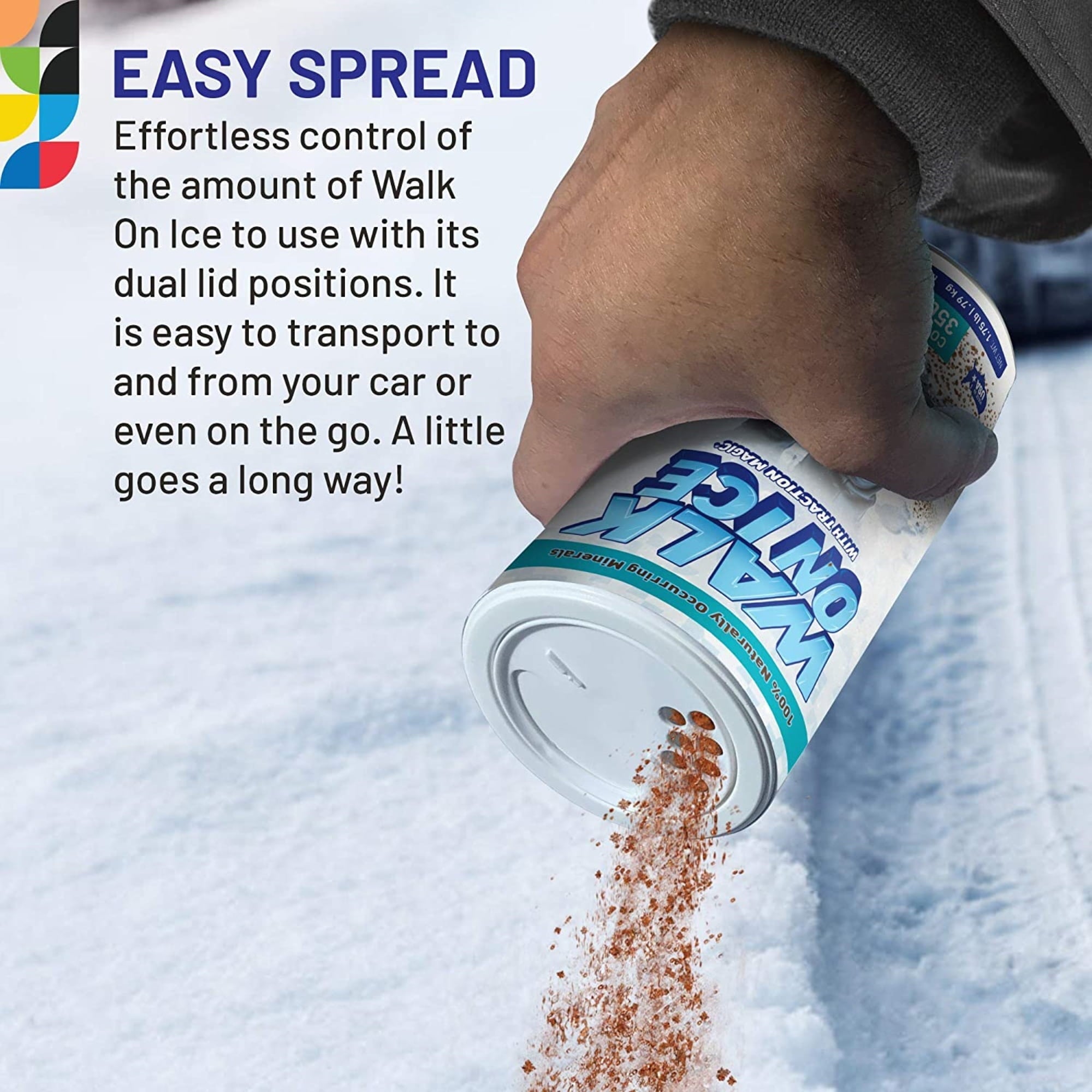 Traction Magic Walk on Ice for Snow & Ice Traction, Salt & Chemical Free, 1.75lb