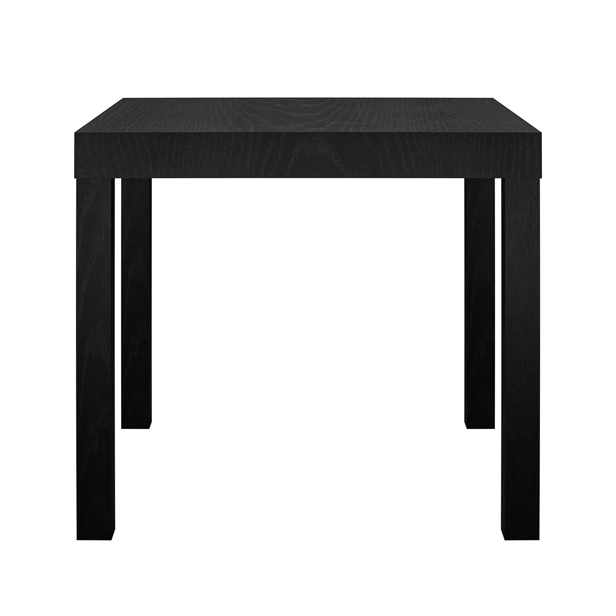 Mainstays Parsons End Table, Black Oak