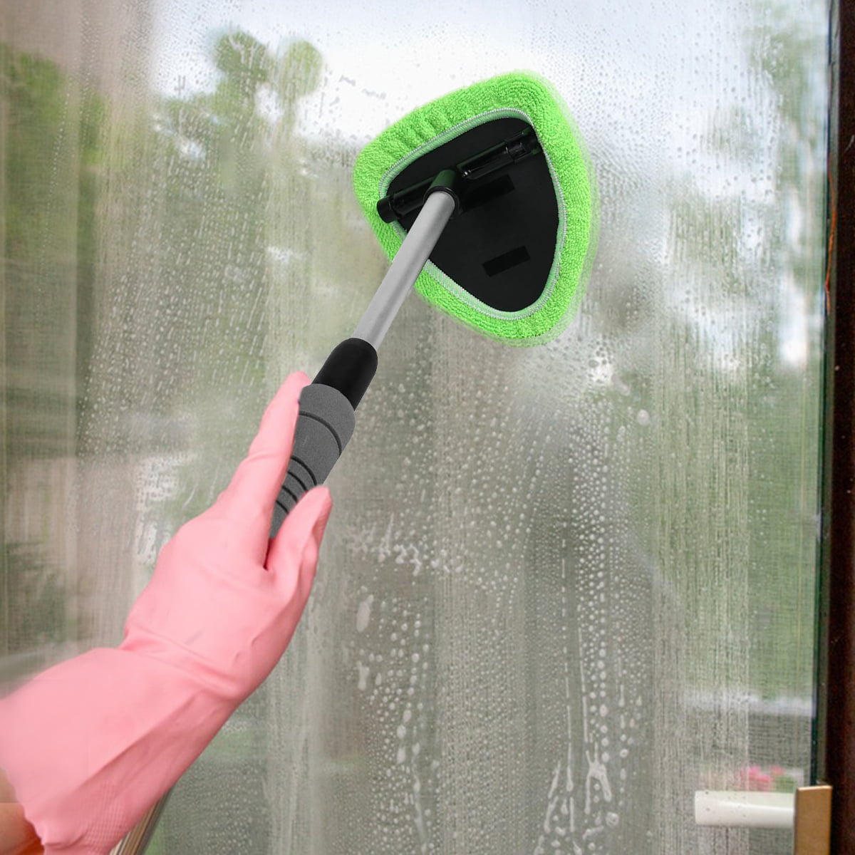 Car Windshield Cleaner Windshield Cleaner Tool Microfiber Windshield Wiper Fluid Tool with Extendable Handle